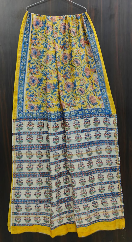 Traditional Hand-block Print Chanderi Silk Saree