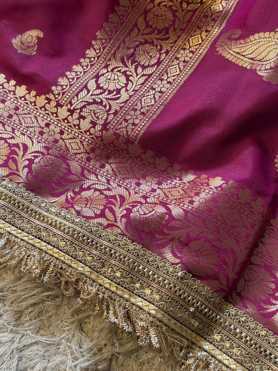 Banarasi Semi katan Soft Silk Saree