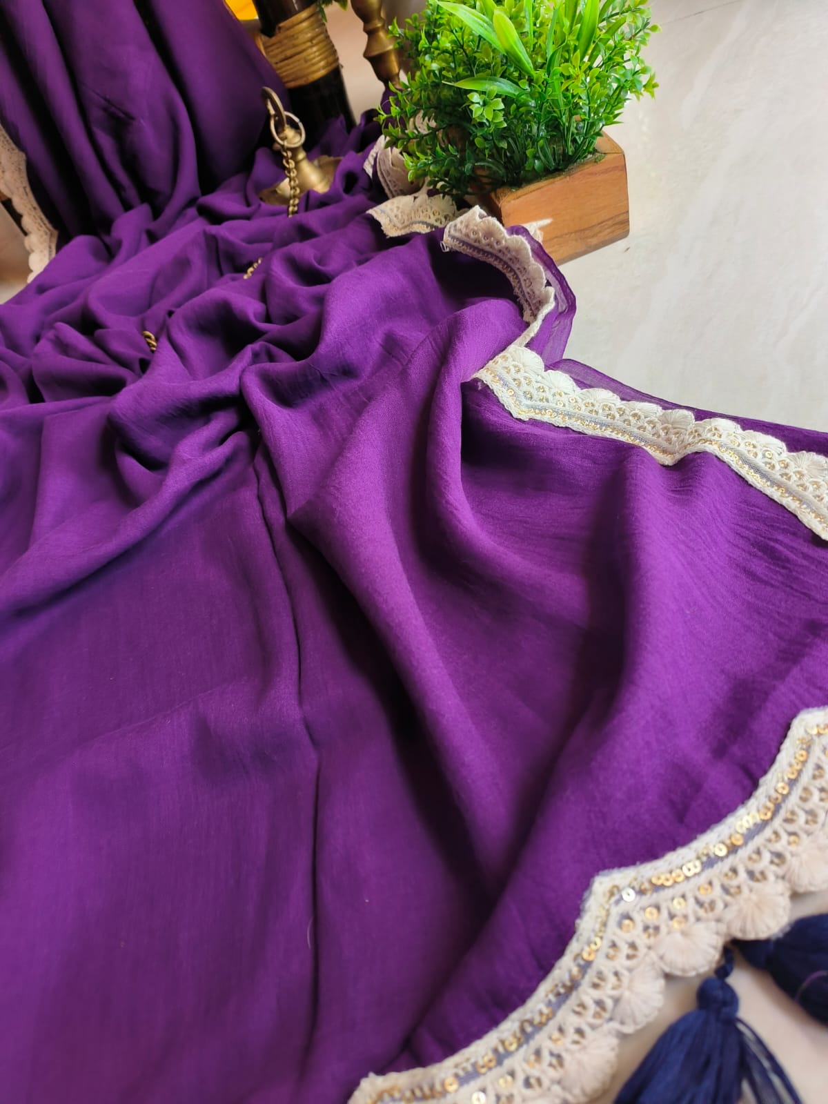 Beautiful Cotton Mulmul  Saree