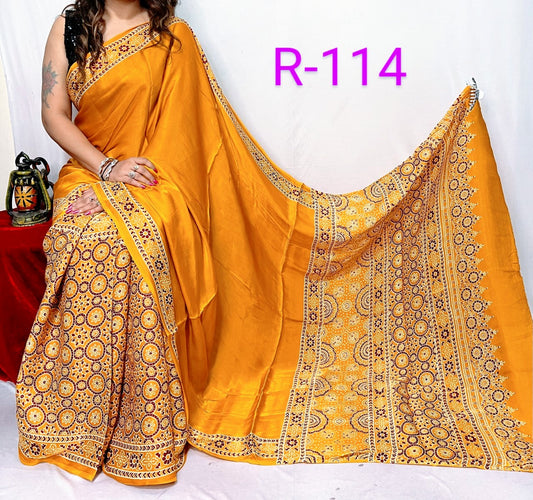 Pure Modal Silk Saree with blouse
