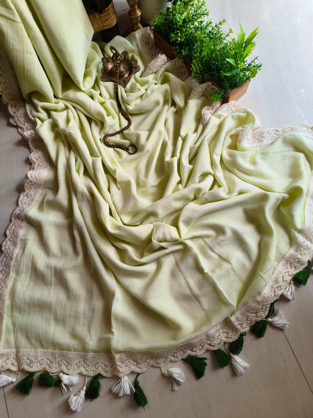 Beautiful Cotton Mulmul  Saree