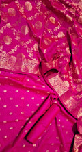 Banarasi Katan  Silk Unstitched Suit With Bottom and Dupatta