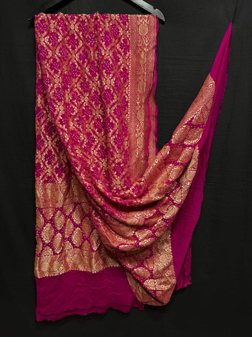 Pure Modal Silk  Bandhaj  Print   Dupatta