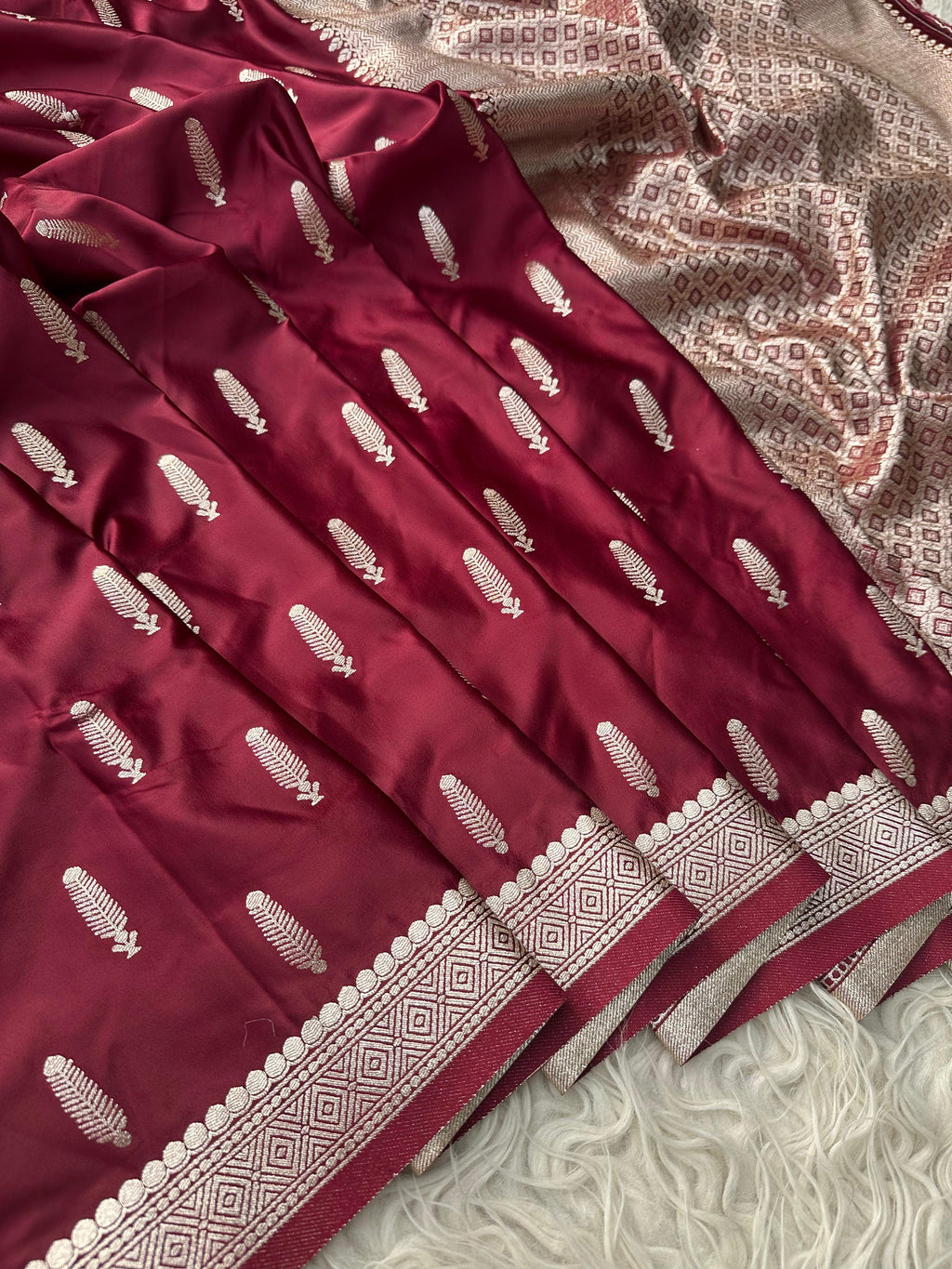 Banarasi katan mashru silk saree