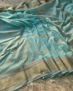 Banarasi Semi Khaddi Katan Georgette   Saree