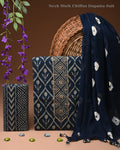Designer gota patti hand work cotton  unstitched suit with chiffon   dupatta