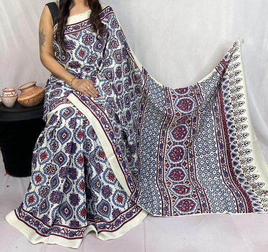 Pure Modal Silk Saree with blouse