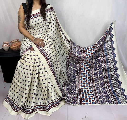 Pure Modal Silk Saree with blouse