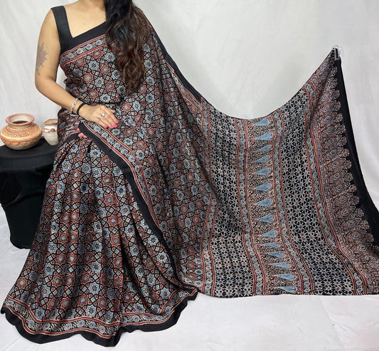 Pure Modal Silk Saree with blouse