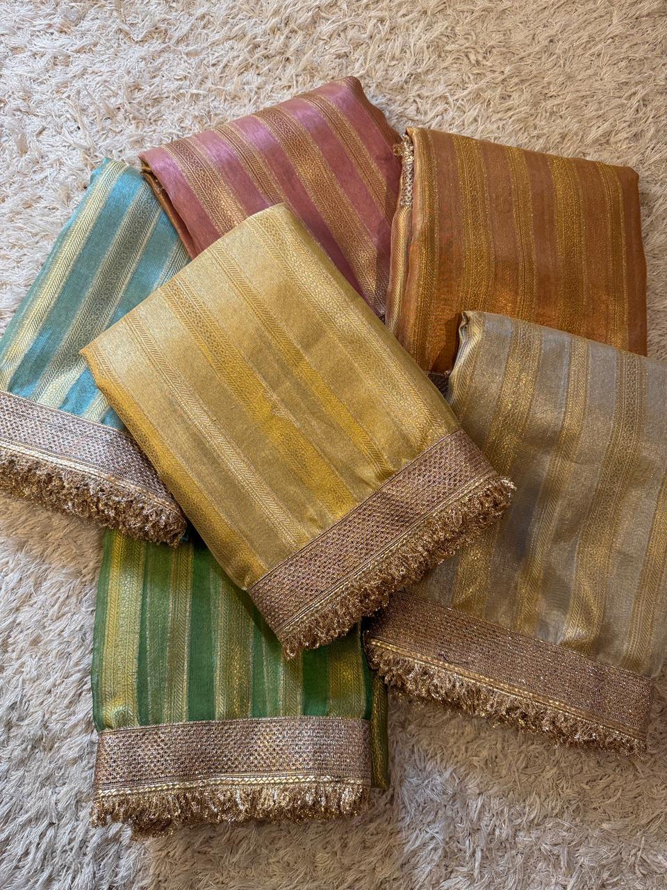 Banarasi Tissue Silk Saree With Blouse