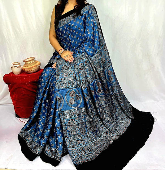 Pure Modal Silk Saree with blouse