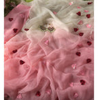 Pure Diamond Chiffon Saree With Blouse