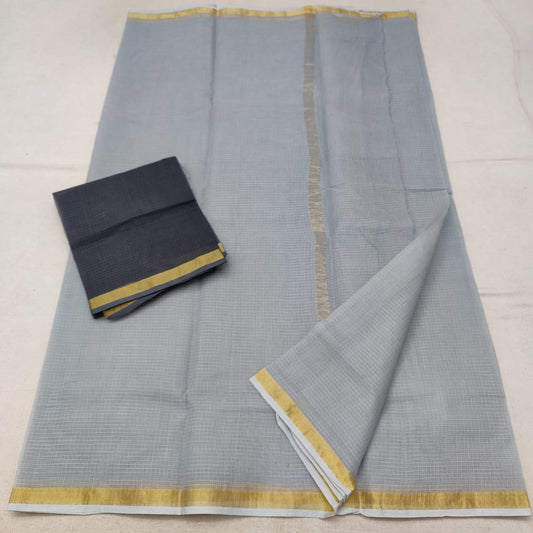 Kota Cotton Plain Dye Saree