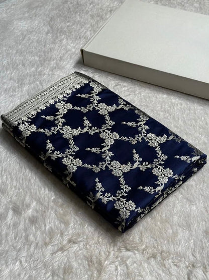 Banarasi Pure katan mashru silk saree With Blouse