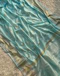 Banarasi Semi Khaddi Katan Georgette   Saree