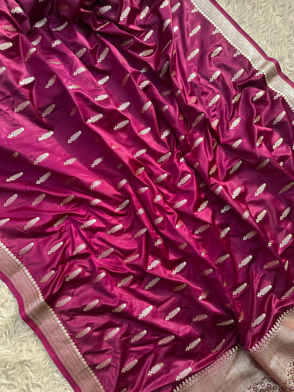 Banarasi katan mashru silk saree
