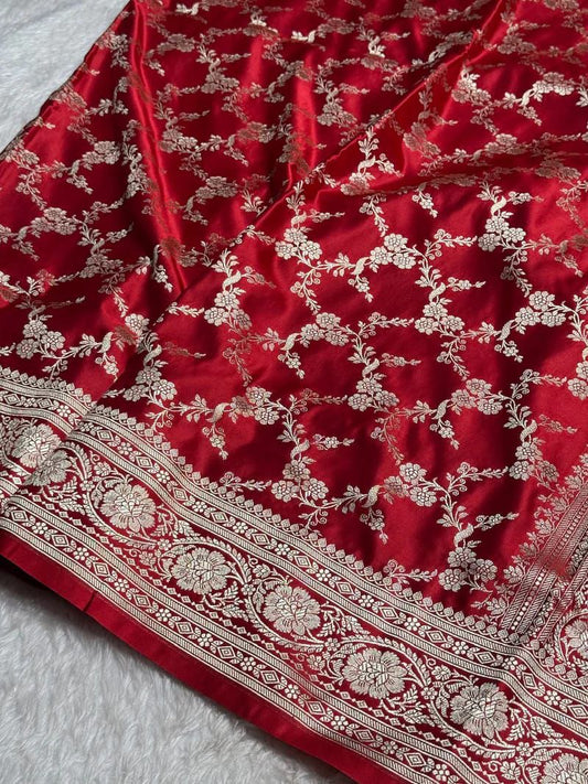 Banarasi Pure katan mashru silk saree With Blouse