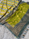 Banarasi Semi Khaddi Katan Georgette Soft Silk Saree