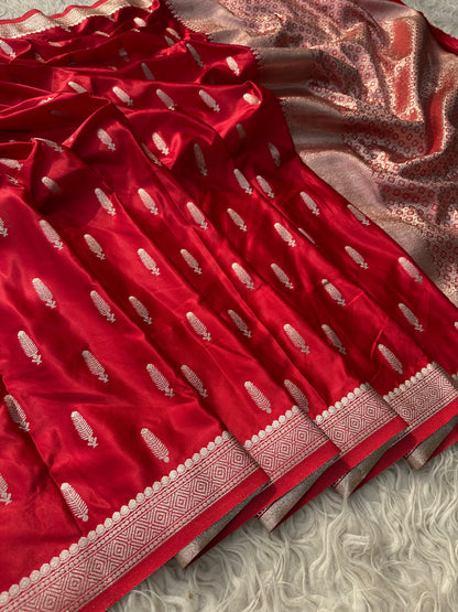 Banarasi katan mashru silk saree