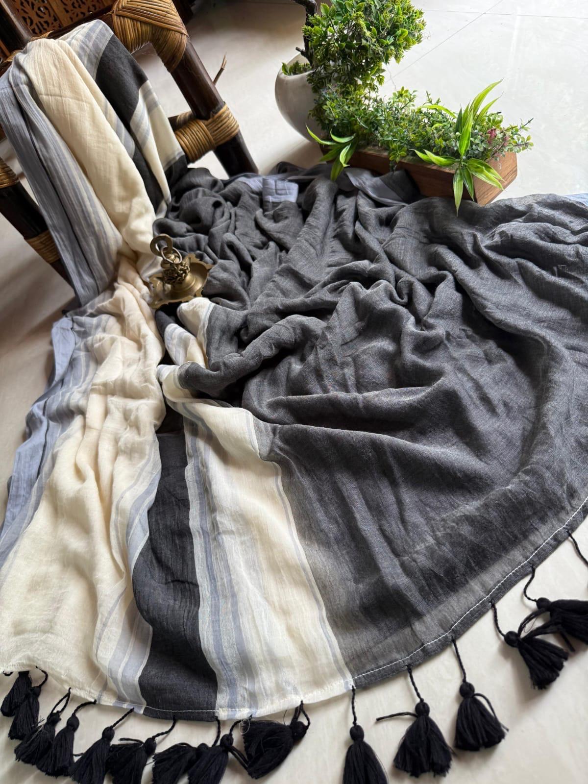 Beautiful Cotton Mulmul  Saree