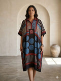 Pure Modal Silk Handblock Printed Kaftans Stitched suit