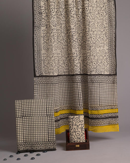 Exclusive new hand block printed cotton suits with cotton duptta