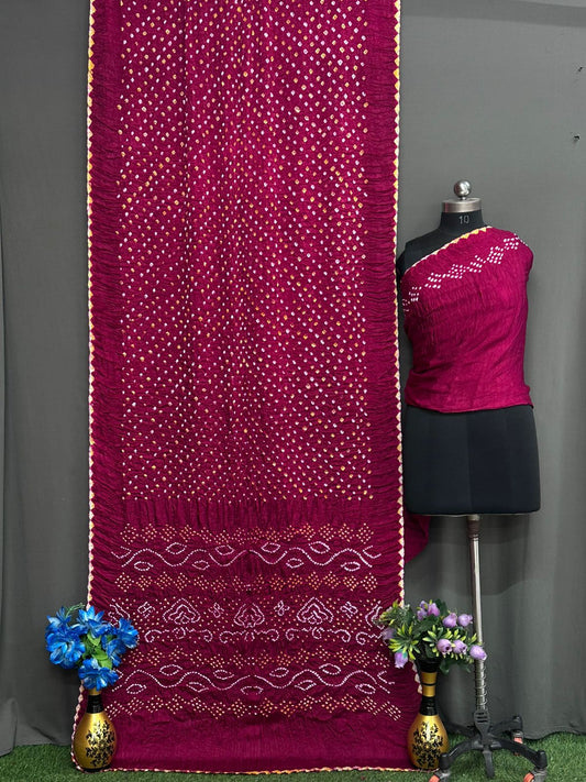 Pure Modal Silk Saree with blouse