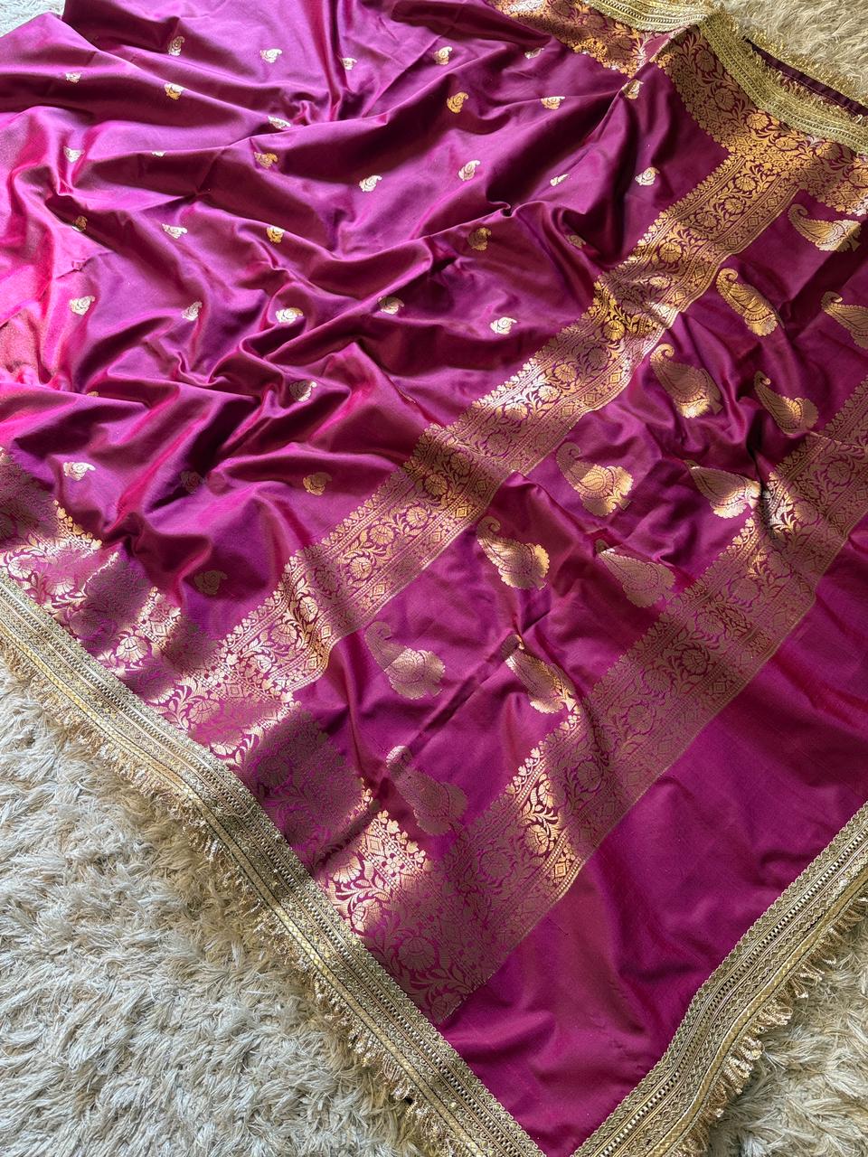 Banarasi Semi katan Soft Silk Saree