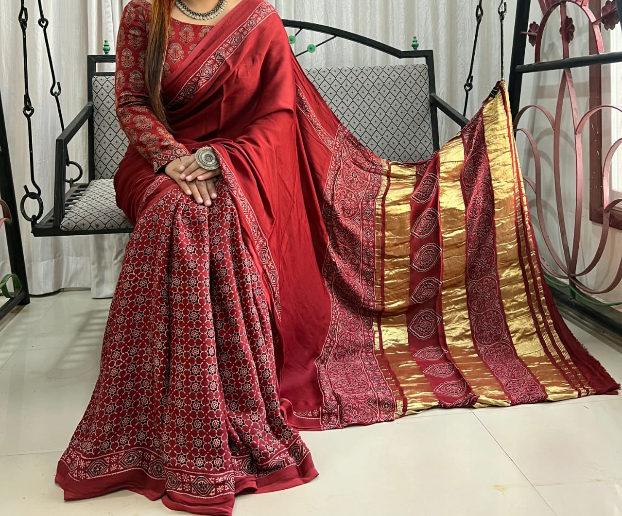Pure Modal Silk Saree with blouse