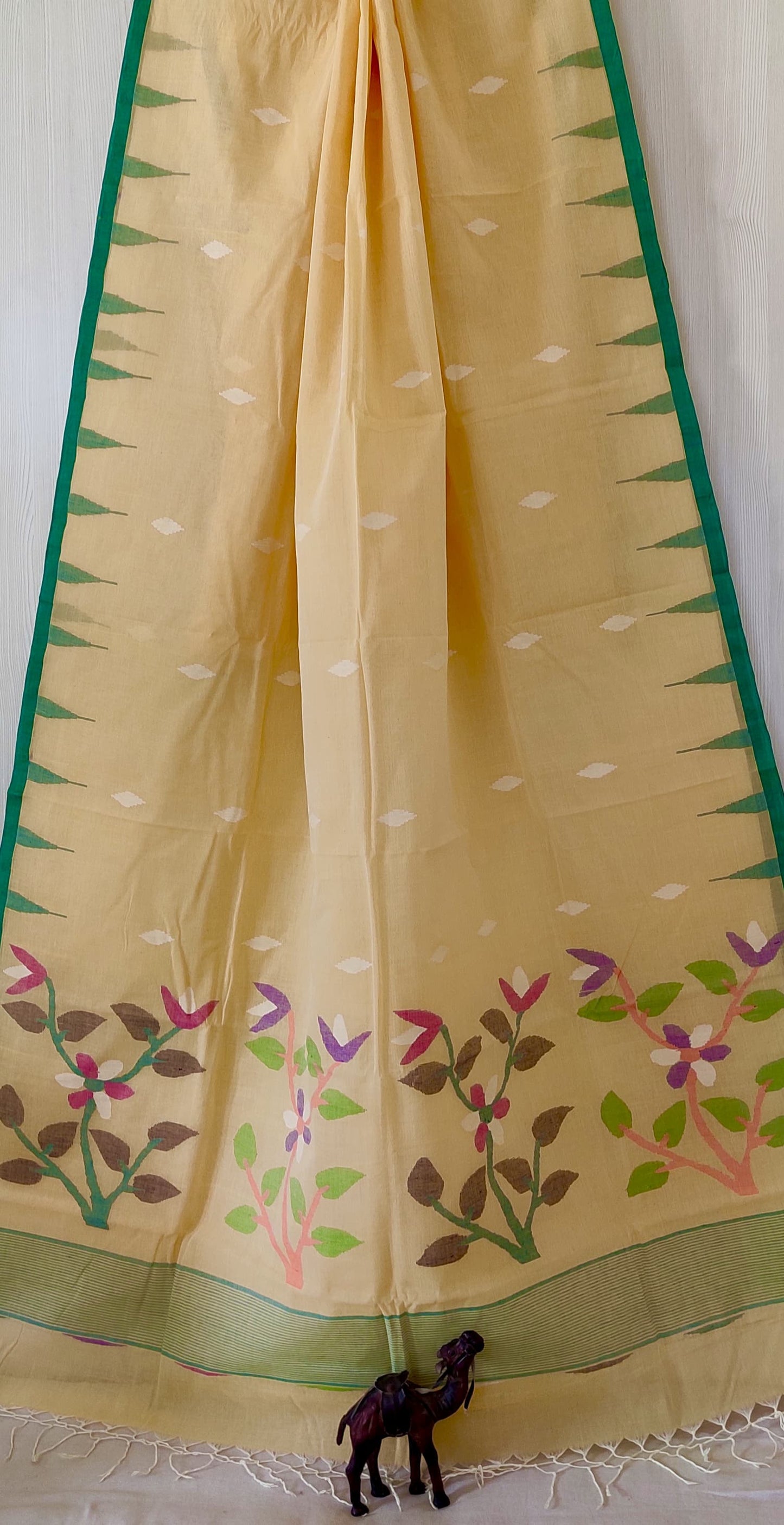 Pure Cotton needle work jamdani Saree