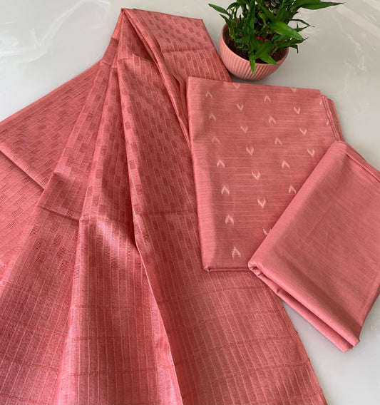 Bhagalpuri Katan Silk 3PC Unstitched Suit