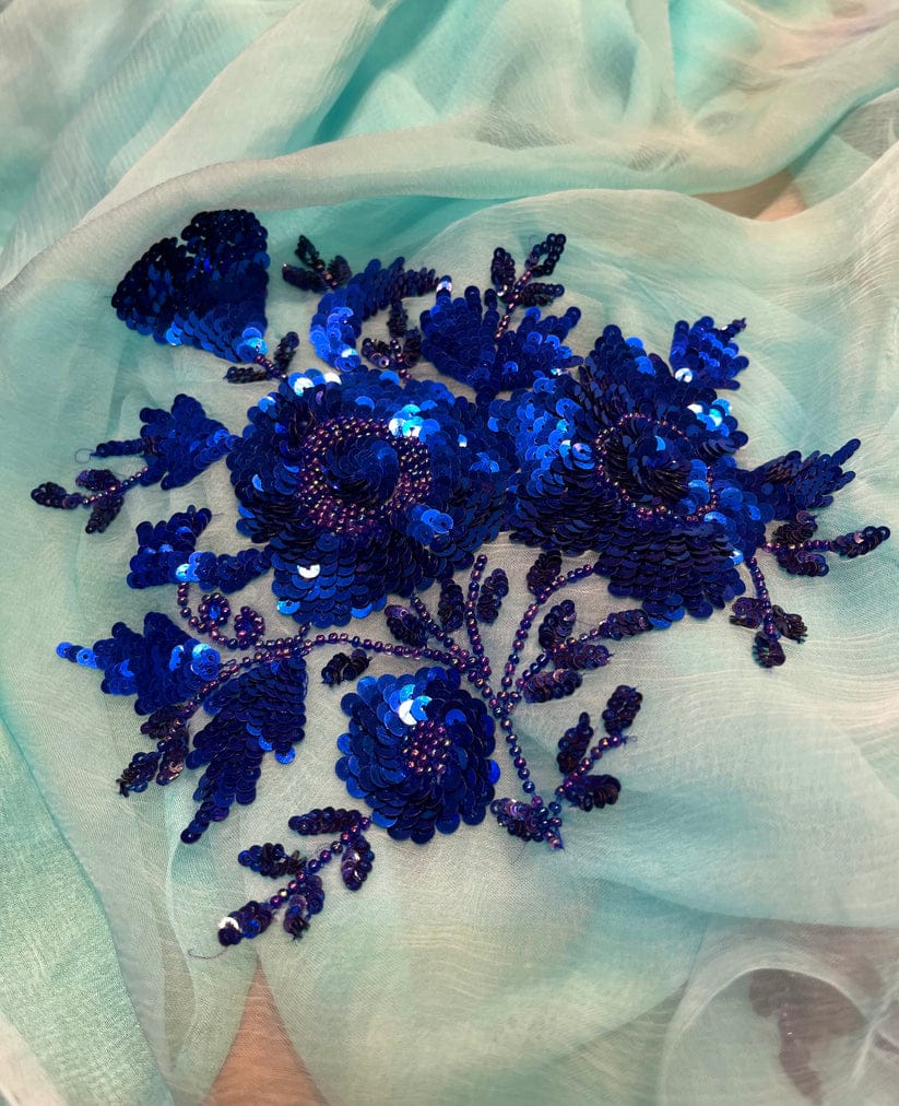 Pure Chiffon Jaipuri Beautiful motif  Work Saree