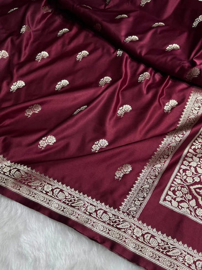 Banarasi katan mashru silk saree