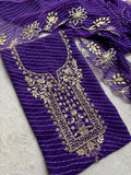 Designer Georgette Suit Set with Gota Patti Work