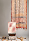 Pure Cotton Hand Block Print Suit With Kota Doriya Dupatta