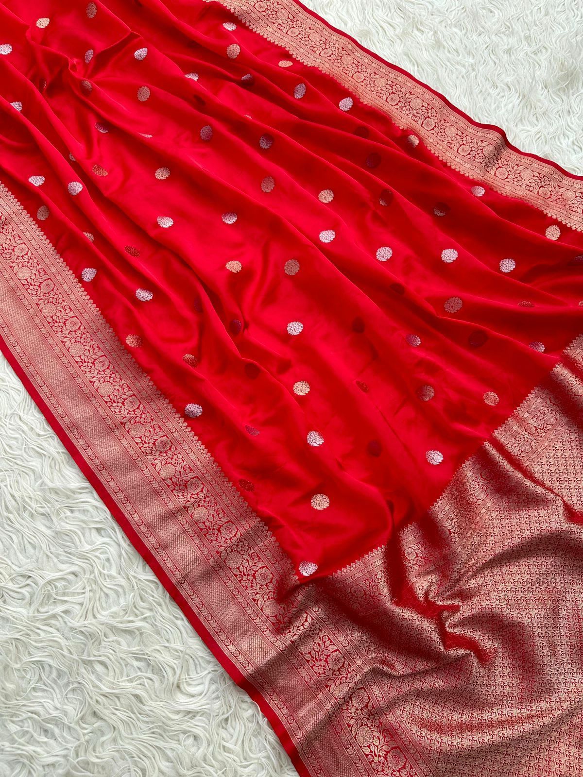 Banarasi katan mashru silk saree