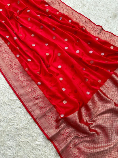 Banarasi katan mashru silk saree