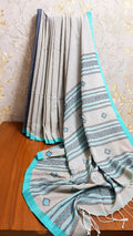Bengal Handloom Pure Cotton saree with beautiful hand weaved work
