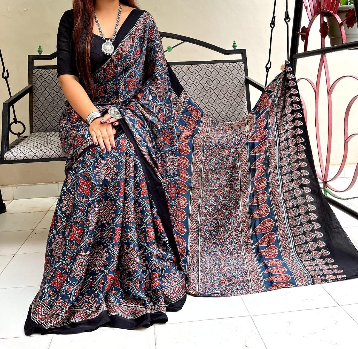 Pure Modal Silk Saree with blouse