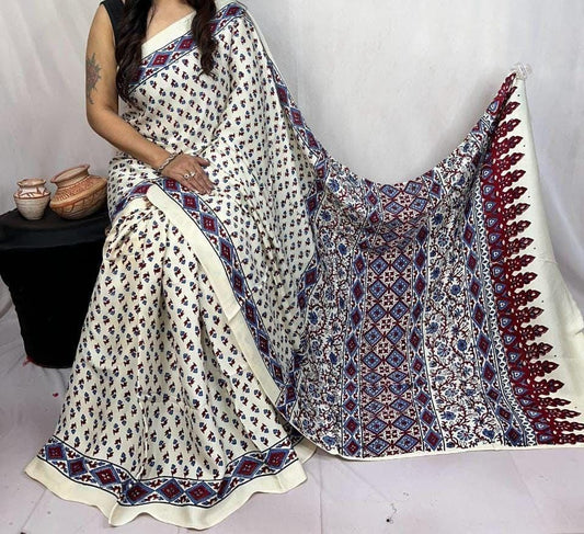 Pure Modal Silk Saree with blouse
