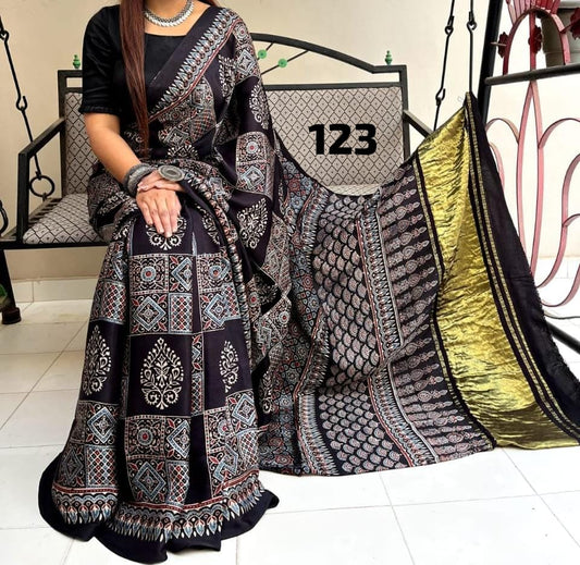 Pure Modal Silk Saree with blouse