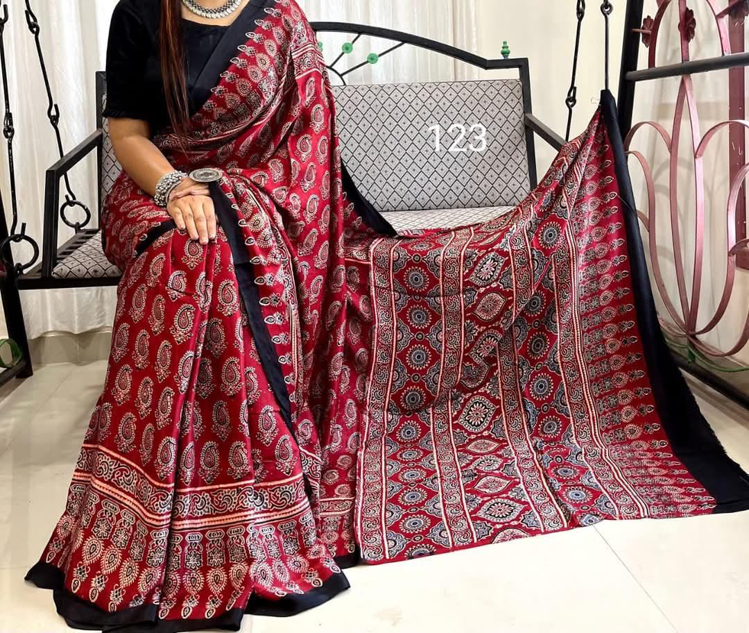 Pure Modal Silk Saree with blouse