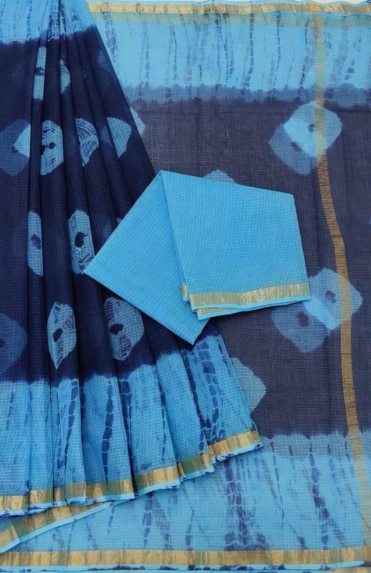 Kota cotton embroidery work Saree