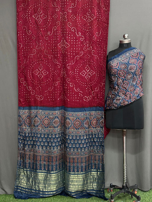 Pure Modal Silk Saree with blouse