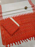 Pure  ikkat Cotton Unstitched Suit With Dupatta