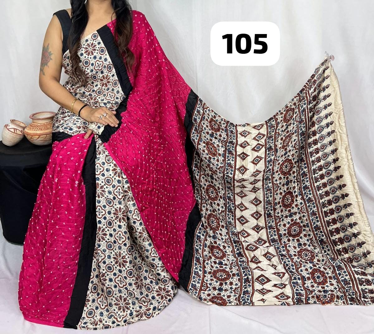Pure Modal Silk Saree with blouse