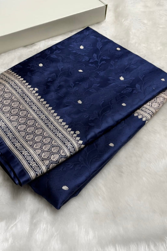 Banarasi Pure katan mashru silk saree With Blouse