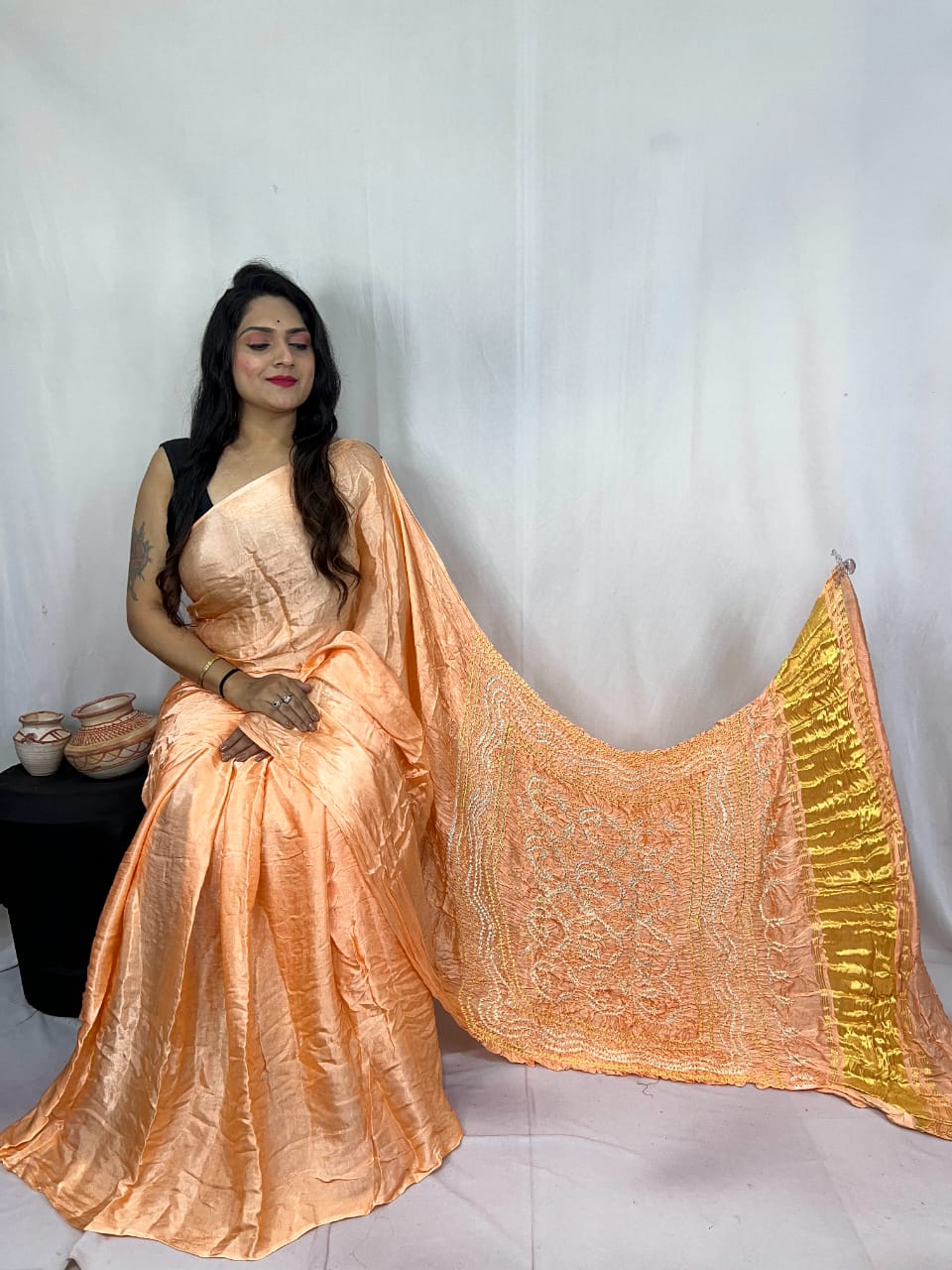 Pure Modal Silk Saree with blouse