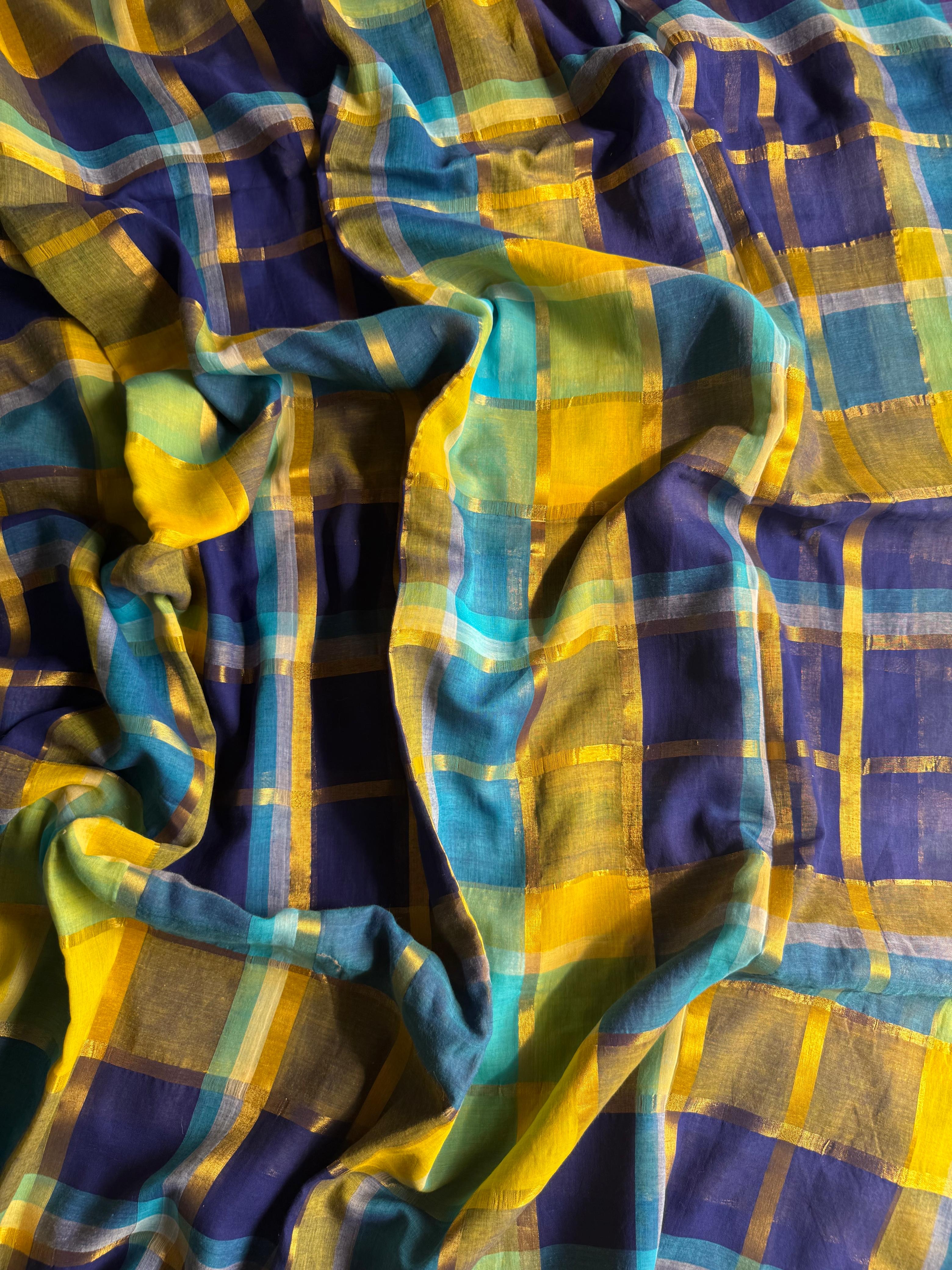 Beautiful Cotton Mulmul Saree Without blouse