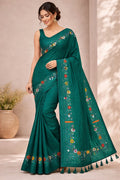 Beautiful Hand Stitch Pure Mul Cotton Saree Without blouse
